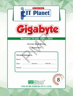 PM PUBLISHERS PVT. LTD.
®
Class   ..................  Section ...............  Roll No. ...........
This book belongs to:
Sch