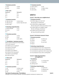 Top Notch Fundamentals, Third Edition 
Unit 8
Copyright © 2015 by Pearson Education. Permission granted to reproduce for clas