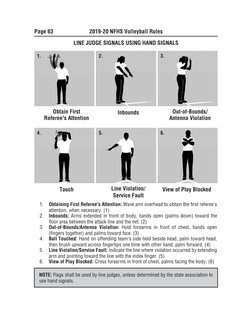 Line Judge Basic Tutorial Volleyball Hand Signals Line Judge