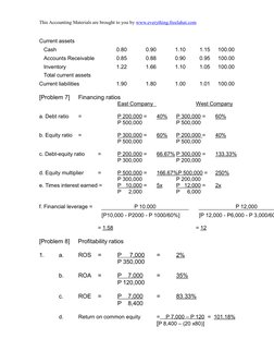 This Accounting Materials are brought to you by www.everything.freelahat.com  (http://www.everything.freelahat.com/)
Current
