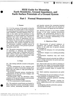 IEEE STD 81 Measuring Earth Resistivity | PDF | Institute Of Electrical ...