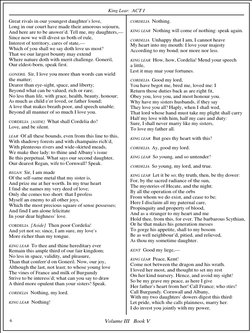 King Lear: ACT I
Volume III   Book V
6
Great rivals in our youngest daughter’s love,
Long in our court have made their amorou