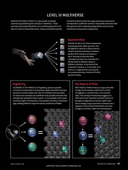 QUANTUM MECHANICS PREDICTS a vast number of parallel
universes by broadening the concept of “elsewhere.” These
universes are