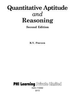 Quantitative Aptitude and Reasoning (PDFDrive) | PDF