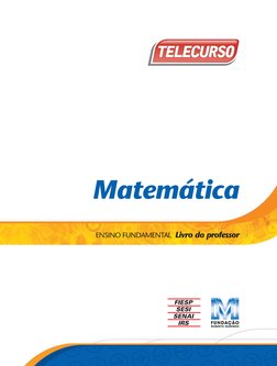 Matemática
ENSINO FUNDAMENTAL  Livro do professor
