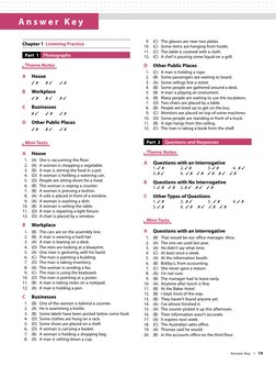 TOEIC Practice Test Answer Key | PDF | Verb | Pronoun