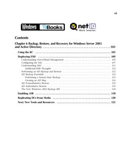 Backup and Restore for Windows Server 2003 | PDF | Backup | Active ...