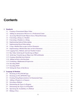 Contents
1
Standards
1
1.1
Creating a Nonretained Object Value . . . . . . . . . . . . . . . . . . . . . . . . . . . . . . .