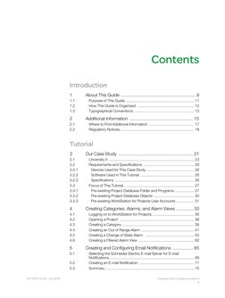 Contents
Introduction
Introduction
1
About This Guide ........................................................... 9
1.1
Purpo