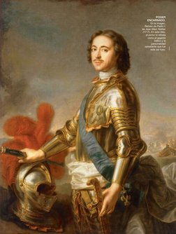 ALBUM
PODER 
ENCARNADO. 
En la imagen, 
Retrato de Pedro I, 
de Jean-Marc Nattier 
(1717). En este óleo, 
el pintor lo retrat