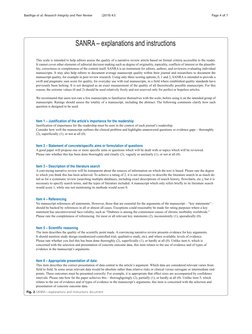 SANRA-a Scale For The Quality Assessment of Narrative Review Articles ...