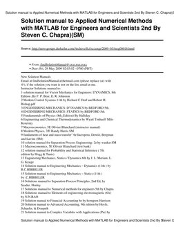 Applied Numerical Methods Solutions Manual | PDF | Numerical Analysis ...