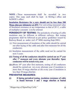 Cable Meggering and Testing Procedures | PDF | Electrical Conductor ...