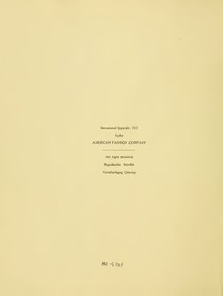 Inlernalional Copyiight, 1917
by the
AMERICAN FASHION COMPANY
All Righli Reserved
Reproduction
Interdite
VervieKaelligung Unl