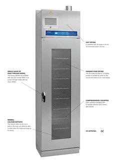 FAST DRYING
6 cassettes with 36 hoses in 40 min. 
18 instrument trays in 20 min.
MINIMAL 
CALCIUM DEPOSITS
The calcium does n