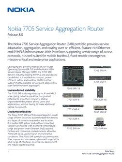 Nokia - 7705 - SAR - Data - Sheet - EN Rel 8 PDF | PDF | Virtual ...