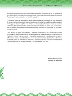 Práctica Educativa Comunitaria PEC Carpeta de Seguimiento
8
educativa y producción de conocimientos en un contexto específico