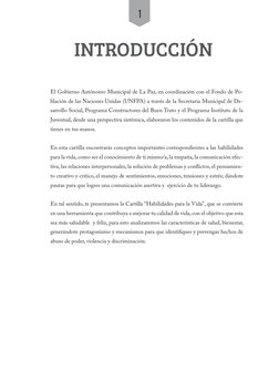 1
INTRODUCCIÓN
El Gobierno Autónomo Municipal de La Paz, en coordinación con el Fondo de Po­
blación de las Naciones Unidas (