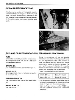 Suzuki PV50 '87-'90 Service Manual | PDF