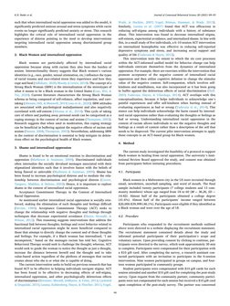 Journal of Contextual Behavioral Science 20 (2021) 89–93
90
such that when internalized racial oppression was added to the mo