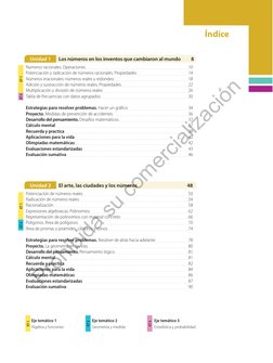 Índice
Unidad 1 Los números en los inventos que cambiaron al mundo
8
Numeros racionales. Operaciones
10
Potenciación