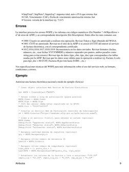 ImpTotal?, ImpNeto?, ImptoLiq?: importes total, neto e IVA que retorna Aut
• 
CAE, Vencimiento: CAE y Fecha de vencimiento au