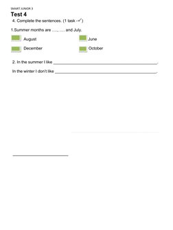 Smart Junior 3 Test 4 Overview | PDF | Career & Growth | Self-Improvement