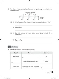 Properties of Light for Primary 4 | PDF | Mirror | Shadow