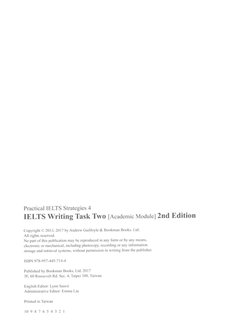 Practical Ielts Strategies 4 Ielts Writing Task 2 Practice Book | PDF