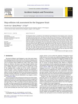 Ship Collision Risk in Singapore Strait | PDF | Strait Of Malacca ...