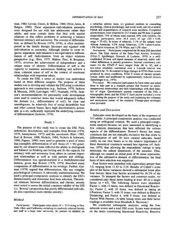 The Differentiation of Self Inventory | PDF | Intimate Relationships ...