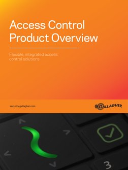 security.gallagher.com
Flexible, integrated access 
control solutions
Access Control 
Product Overview
