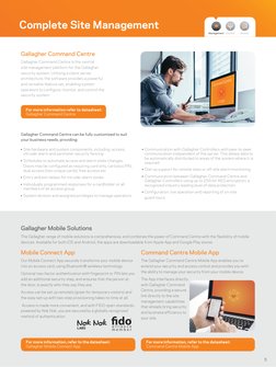 Complete Site Management
For more information refer to datasheet: 
Gallagher Command Centre
Gallagher Command Centre
Gallaghe