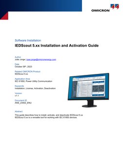IEDScout 5 XX AppNote Installation and Activation Guide 2023 ENU | PDF ...
