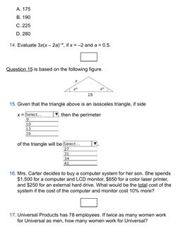 GED Math Practice Test Sample Questions | PDF | Payroll