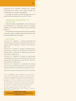 67
permanente para acomodar correntes que circulam 
continuamente no neutro como aquelas geradas por 
chaveamentos de inverso