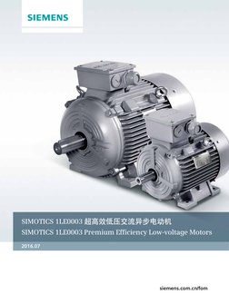 Siemen 1LE0003 Premium Efficiency Low-Voltage Motor - Manual | PDF
