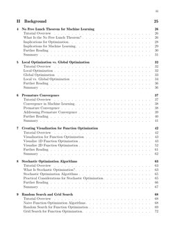 iii
II
Background
25
4
No Free Lunch Theorem for Machine Learning
26
Tutorial Overview
. . . . . . . . . . . . . . . . . . .