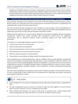 J
DA
EEMED-TOI
-BE UNN
IVERSITY 
JGI 
UNIT 01: Introduction to Data Management Techniques 
9 
 
 
budgeting. Embedded analyti