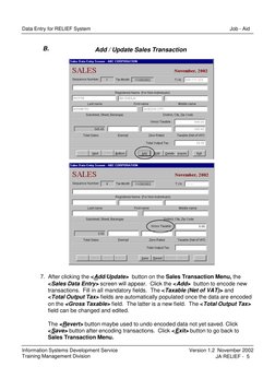 BIR Relief System Data Entry Guide | PDF | Menu (Computing) | Database ...