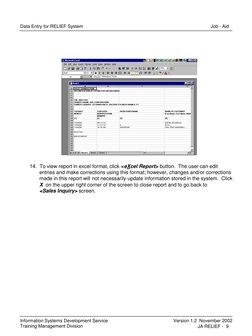 BIR Relief System Data Entry Guide | PDF | Menu (Computing) | Database ...