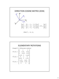 1 Rotation Dcm Direction Cosine Matrix Overview | PDF | Teaching Methods & Materials