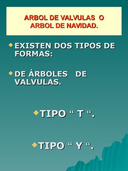 ARBOL DE VALVULAS  O
ARBOL DE VALVULAS  O
ARBOL DE NAVIDAD.
ARBOL DE NAVIDAD.
EXISTEN DOS TIPOS DE 
EXISTEN DOS TIPOS DE 
FO
