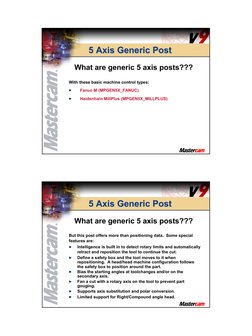 5 Axis Generic Post Configuration Guide | PDF | Rotation Around A Fixed ...