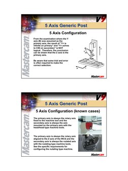 5 Axis Generic Post Configuration Guide | PDF | Rotation Around A Fixed ...
