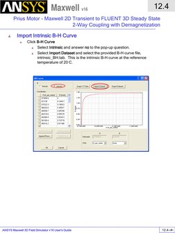 ANSYS Maxwell 3D Field Simulator v16 User’s Guide  
12.4 
Prius Motor - Maxwell 2D Transient to FLUENT 3D Steady State 
2-Way