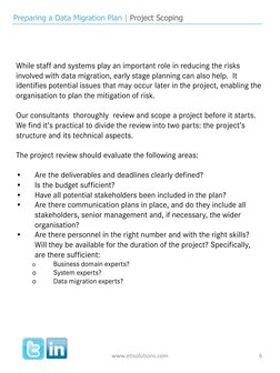 (http://www.linkedin.com/company/etl-solutions) (https://twitter.com/DataExpertise)While staff and systems play an important