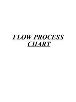 FLOW PROCESS 
CHART
