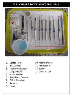 Dental Tray Setup Guide | PDF | Surgical Suture | Dentistry