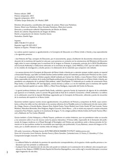 2
Primera edición: 2009
Primera reimpresión: 2012
Segunda reimpresión: 2014
© Edelsa Grupo Didascalia, S.A. Madrid, 2009.
Dir